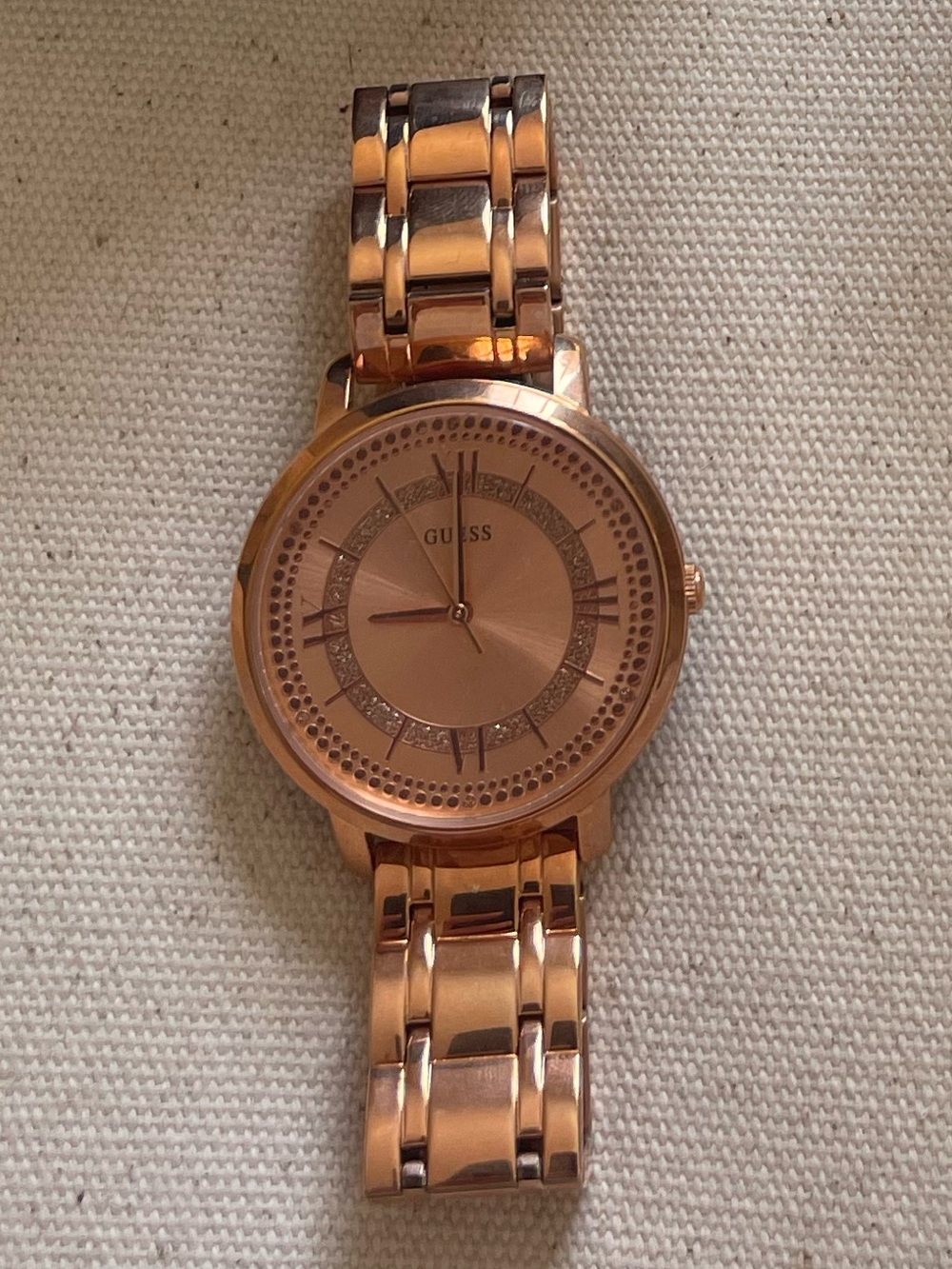 GUESS Rose Gold tone stainless steel womens watch
